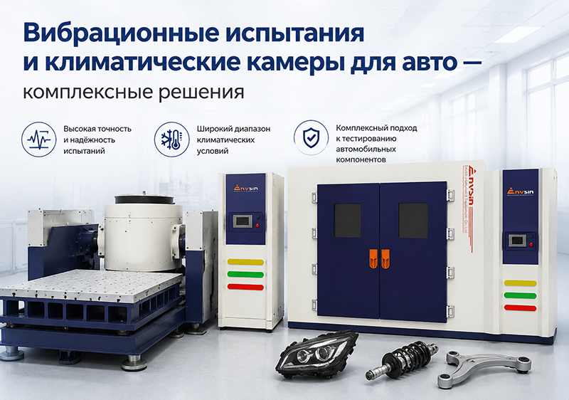Вибрационные испытания и климатические камеры для авто — комплексные решения