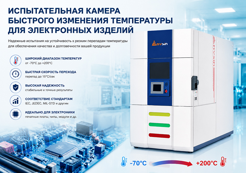 Испытательная камера быстрого изменения температуры для электронных изделий