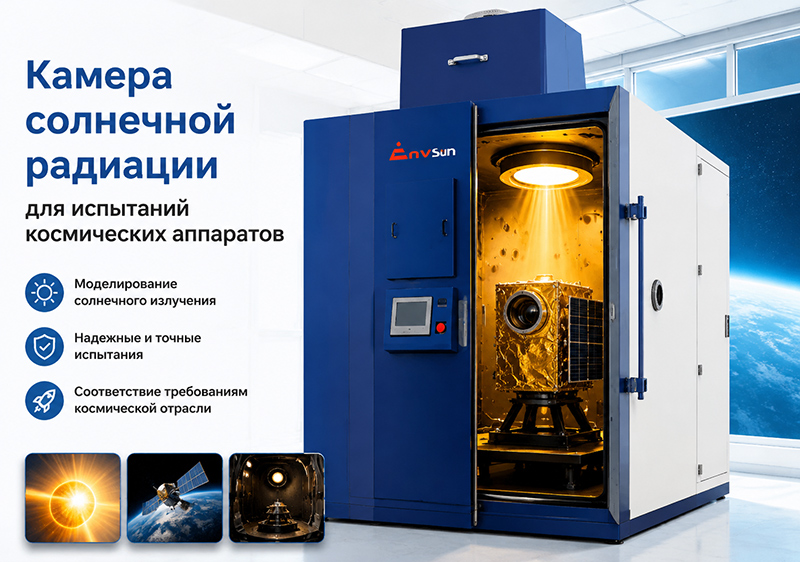Камера солнечной радиации для испытаний космических аппаратов
