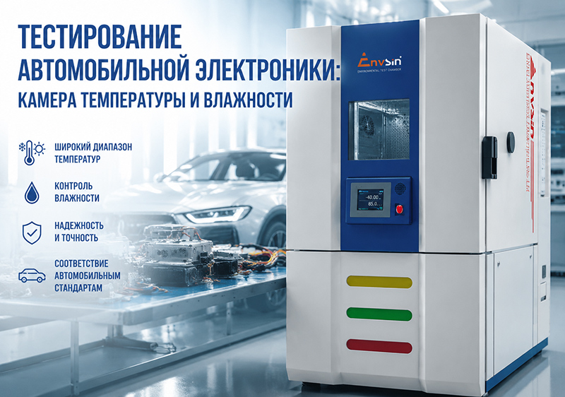 Тестирование автомобильной электроники: камера температуры и влажности